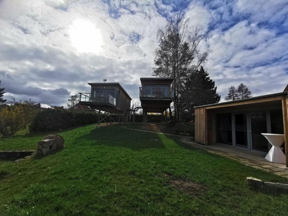 Вилла Baumhaus Und Tinyhaus Мюльхаузен Экстерьер фото