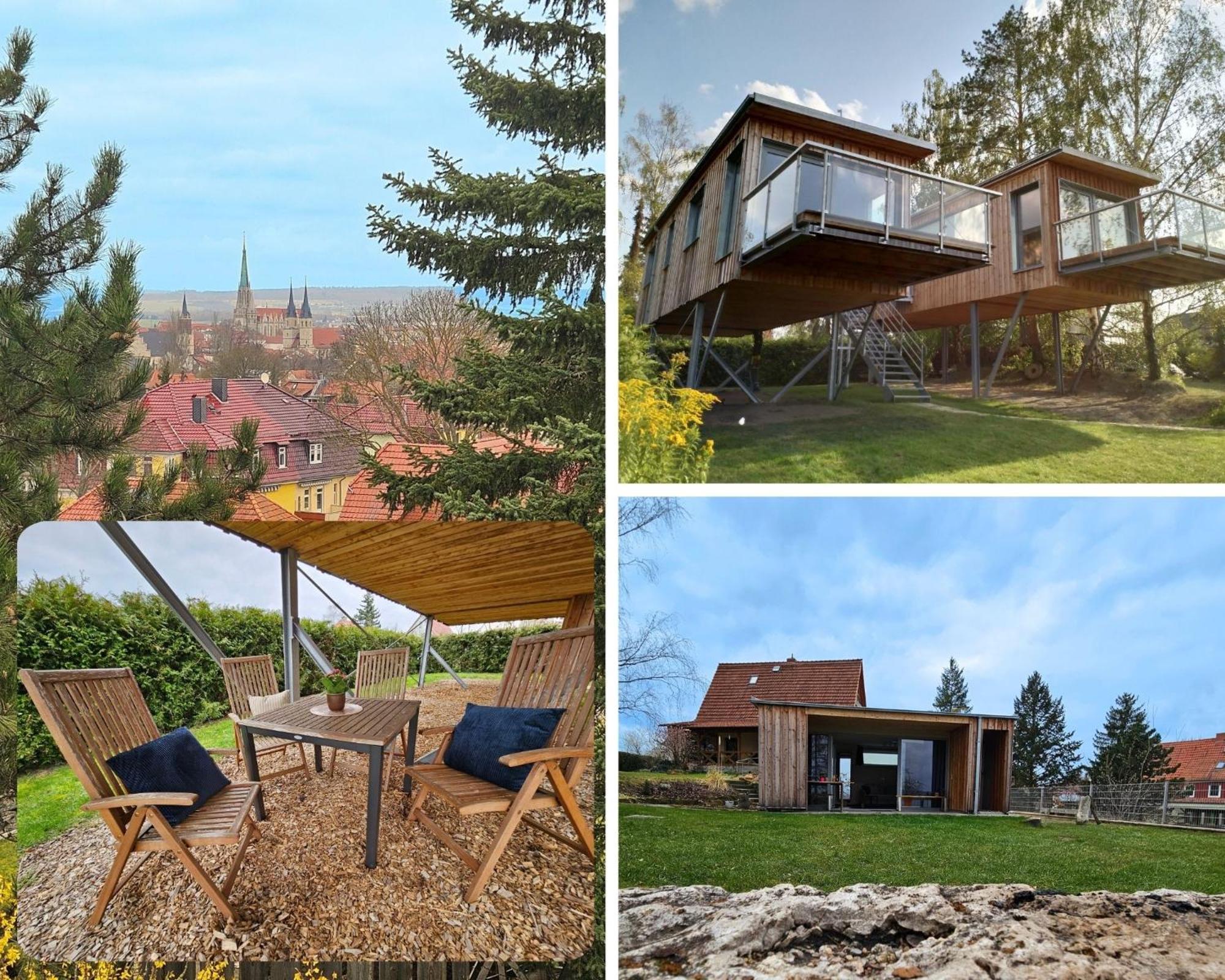 Вилла Baumhaus Und Tinyhaus Мюльхаузен Экстерьер фото