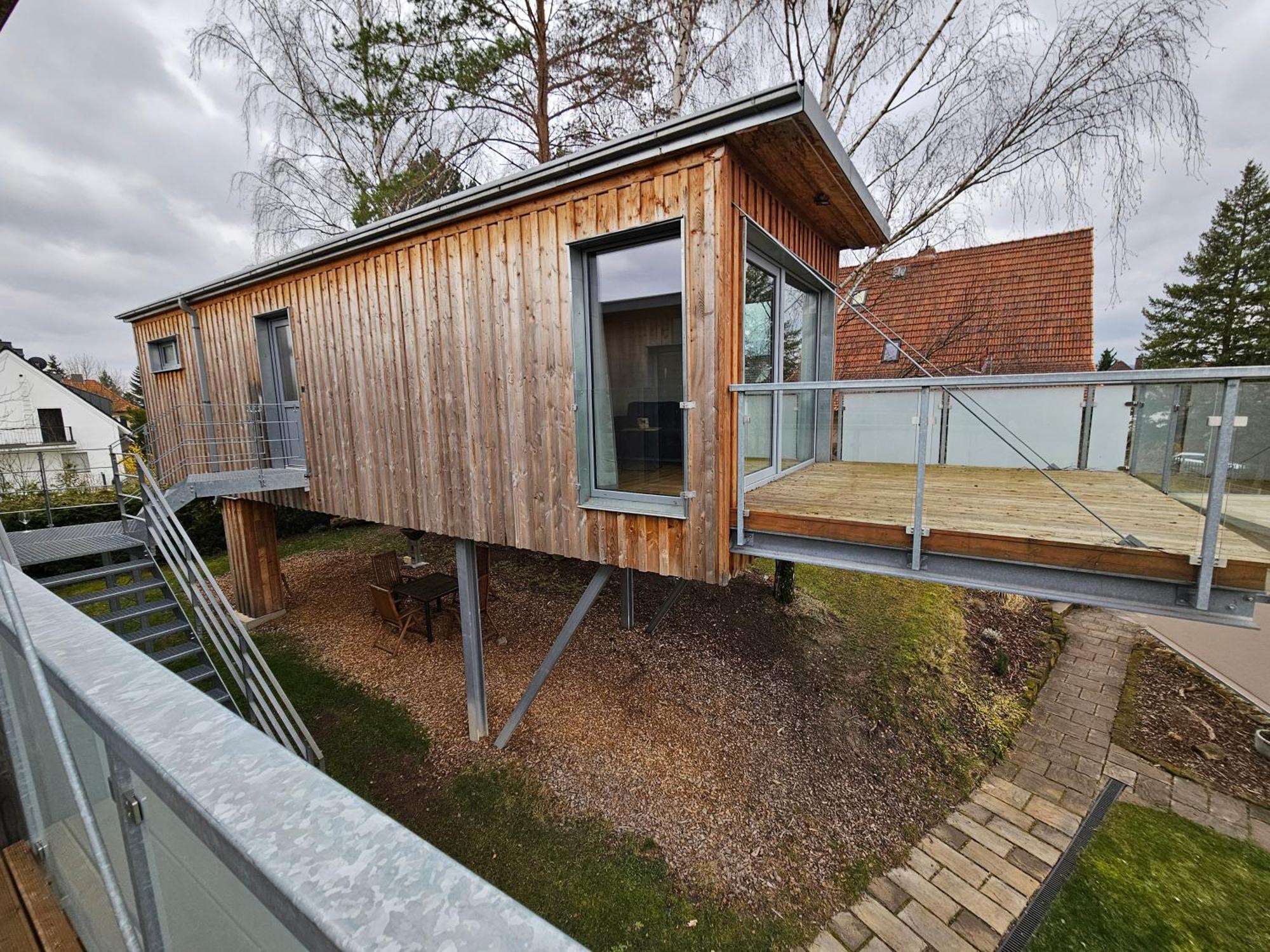 Вилла Baumhaus Und Tinyhaus Мюльхаузен Экстерьер фото