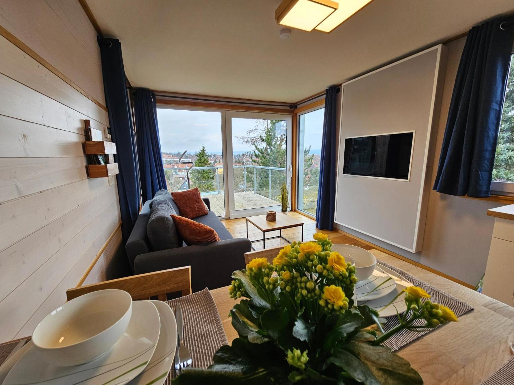 Вилла Baumhaus Und Tinyhaus Мюльхаузен Экстерьер фото