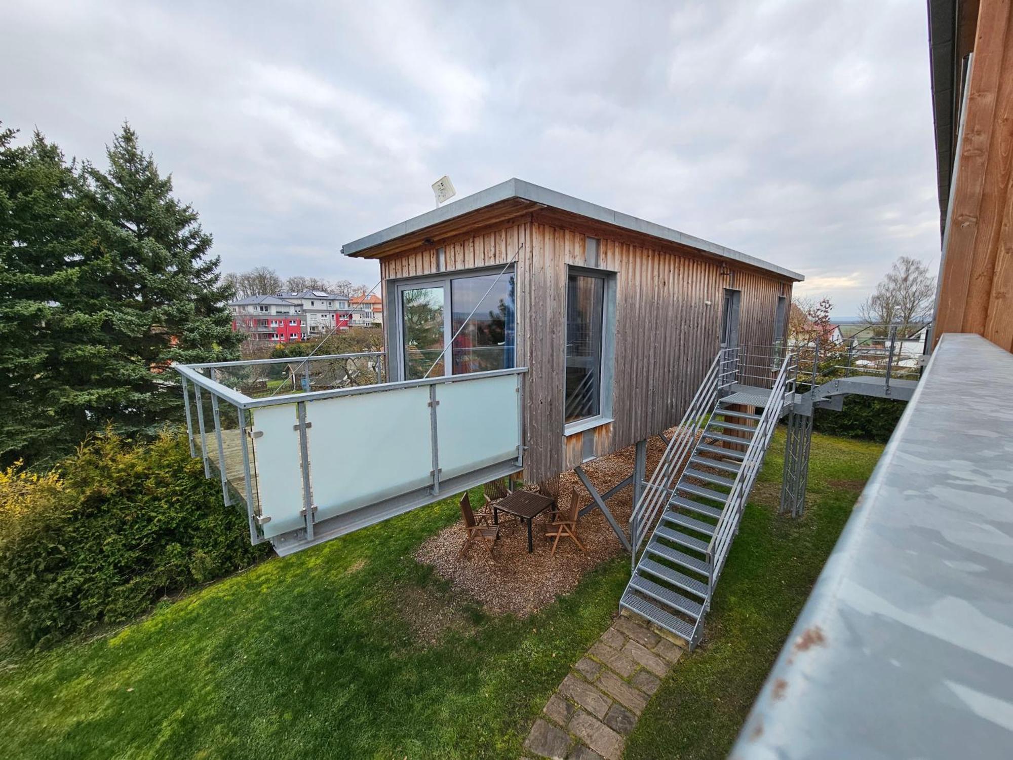 Вилла Baumhaus Und Tinyhaus Мюльхаузен Экстерьер фото